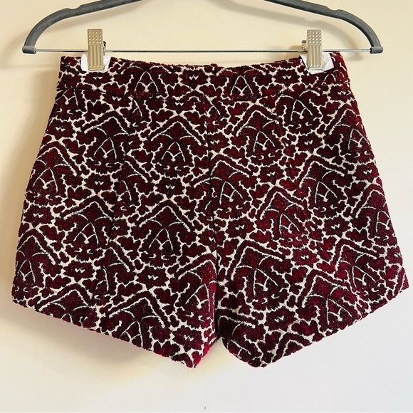 Ecote Hadley Shorts in Terra Cotta - Jacquard Tapestry Boho Festival Hig… - Picture 9 of 13